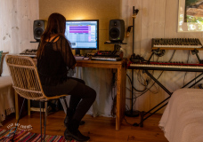 Coco Francavilla in her studio